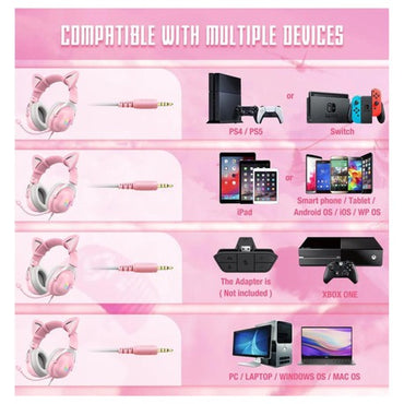 Gaming Headphones Onikuma X11 - Pink