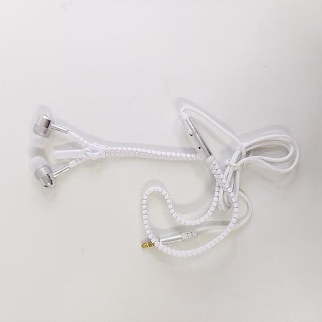 Zipper - Ev-30xsl - Universal - Spuer Bass - Earphones - White
