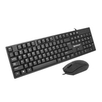 Shipadoo D160 USB Wired Splash Proof Home Office Keyboard & 10000 DPI Mouse