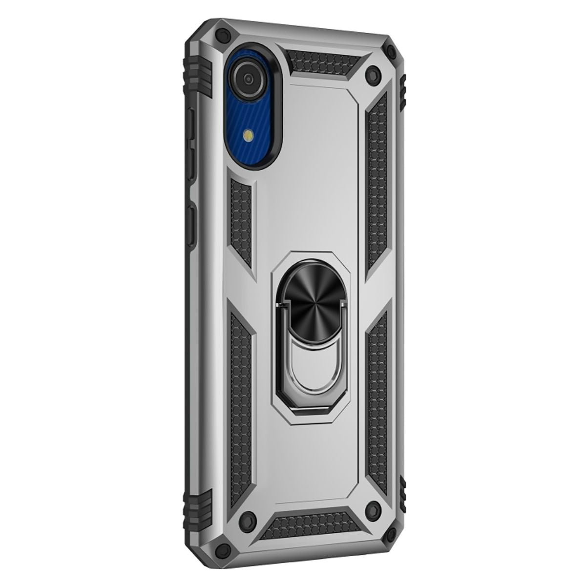 Shockproof Armor Stand Case for Samsung Galaxy A3 Core (2020) - Silver