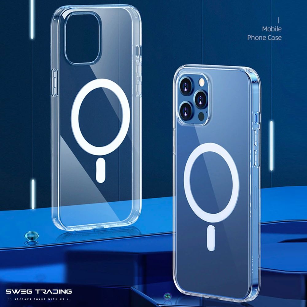 SWEG Shockproof Case with MagSafe for iPhone 13 Pro Max 6.7"- Clear Cover