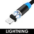 3-in-1 Magnetic USB Cable 3A FAST Charging Charger Phone Data Type-C - 1 Pack