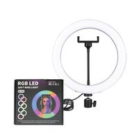 26cm RGB Ring Light & Universal Phone Holder Kit without tripod