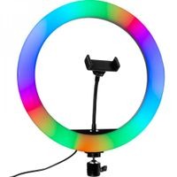 26cm RGB Ring Light & Universal Phone Holder Kit without tripod