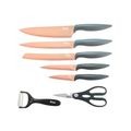 Condere 7-Piece Titanum Coating Knife Set  gift- Dark green/Copper