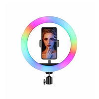26cm RGB Ring Light & Universal Phone Holder Kit without tripod