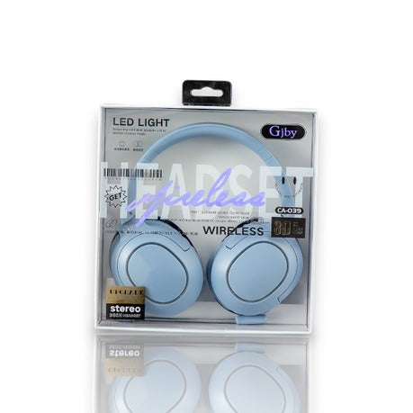 Wireless Rechargeable Stereo Headset With Attachable Mic-GJBY - CA-039