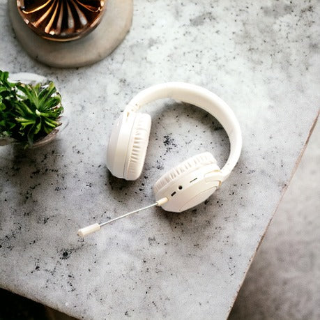 Wireless Rechargeable Stereo Headset With Attachable Mic-GJBY - CA-039