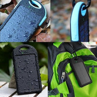 Waterproof Solar Power Bank (4000 MAh) - Shockproof - With Two USB Outputs