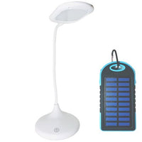 Rechargeable Eye Protection Touch LED Lamp & Solar Charger Powerbank