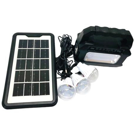 Portable LED Solar Lighting System with 3 Bulbs