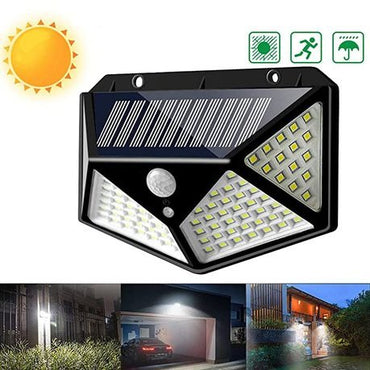 100 LED Motion Sensor Solar Power Security Waterproof Solar Light - 2 Pack