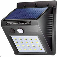 3w Led Motion Sensor Solar Power Wall Light 0.55W Solar Light - Black