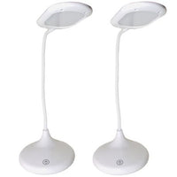 Rechargeable Eye Protect LED Reading Lamp Touch Sensor 360º Twist - 2 Pack