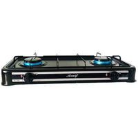 2-Burner Gas Stove with Auto-Ignition