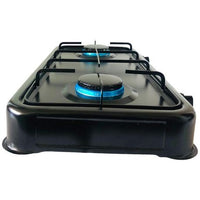 2-Burner Gas Stove with Auto-Ignition