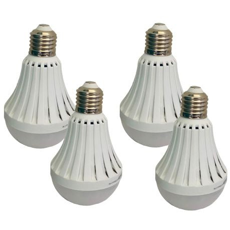9Watt Smart LED Bulb Rechargeable Light - Pack Of 4