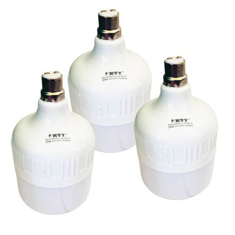 20Watt Smart LED Bulb Rechargeable Light - Pack Of 3