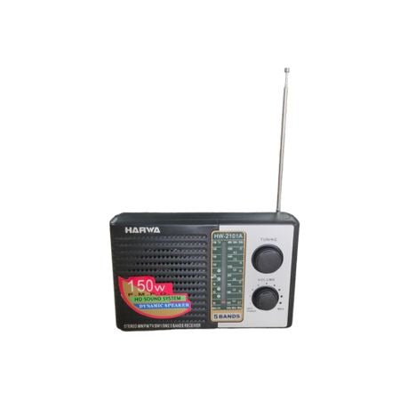 Harwa Hw-2101a Mw/Fm/Tv/Sw1/Sw2 5 Band Radio