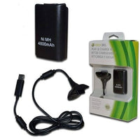 Replacement Xbox 360 Black Play and Charge Kit
