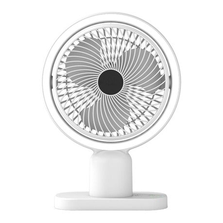 Desk fan with light