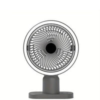 Desk fan with light