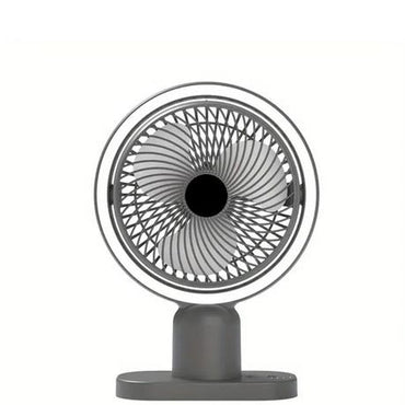 Desk fan with light