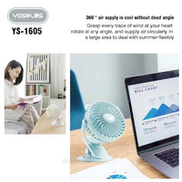 YesPlus - YS-1605 - Energy-Efficient Mini Clip-On Fan