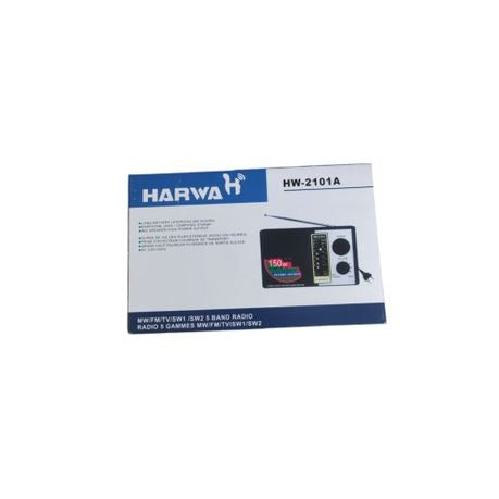 Harwa Hw-2101a Mw/Fm/Tv/Sw1/Sw2 5 Band Radio
