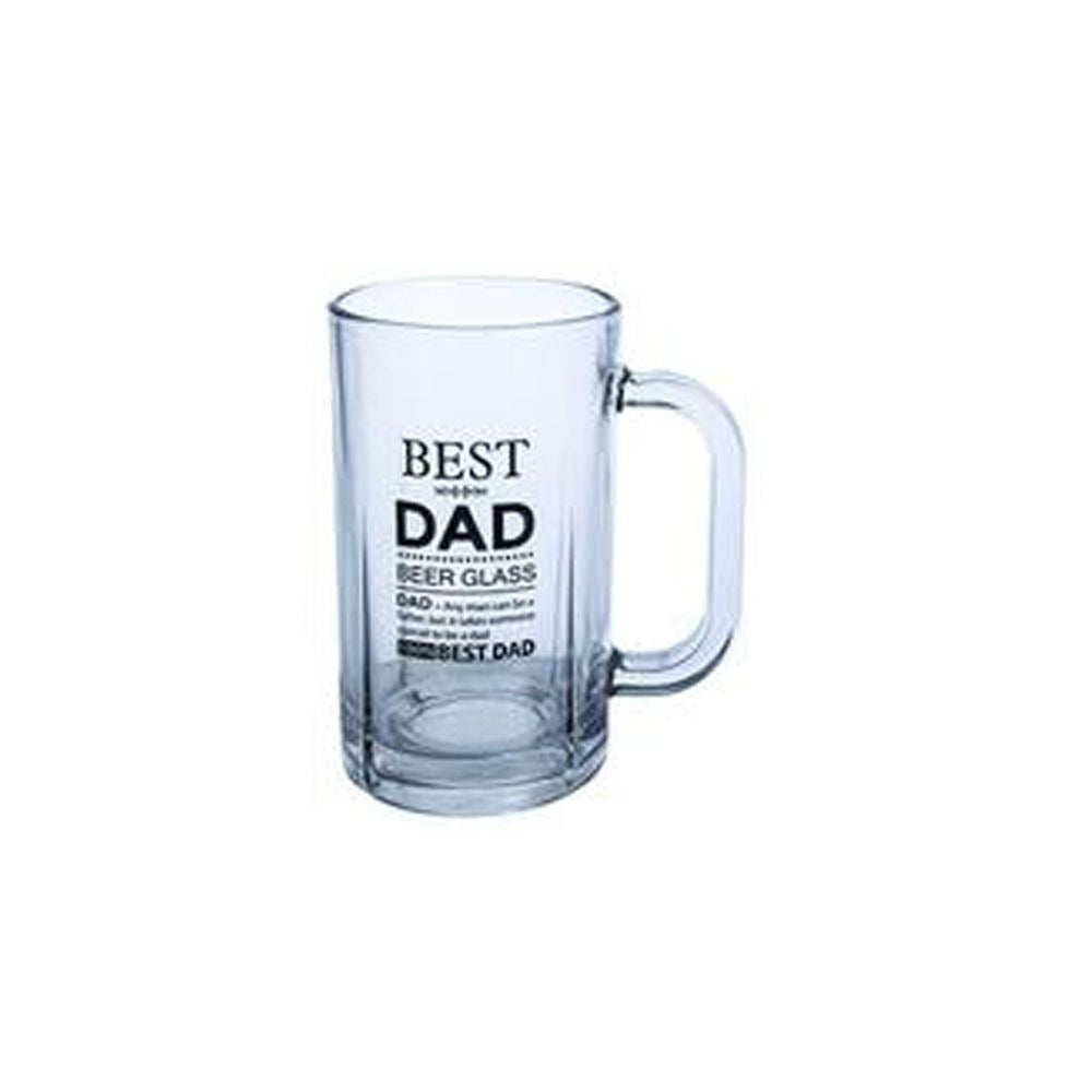 Best Dad Beer Mug Glass Dad Assorted - 400ml