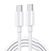 White 1m Ultra Fast Charging Durable Type-C To Type-C Charging Cable