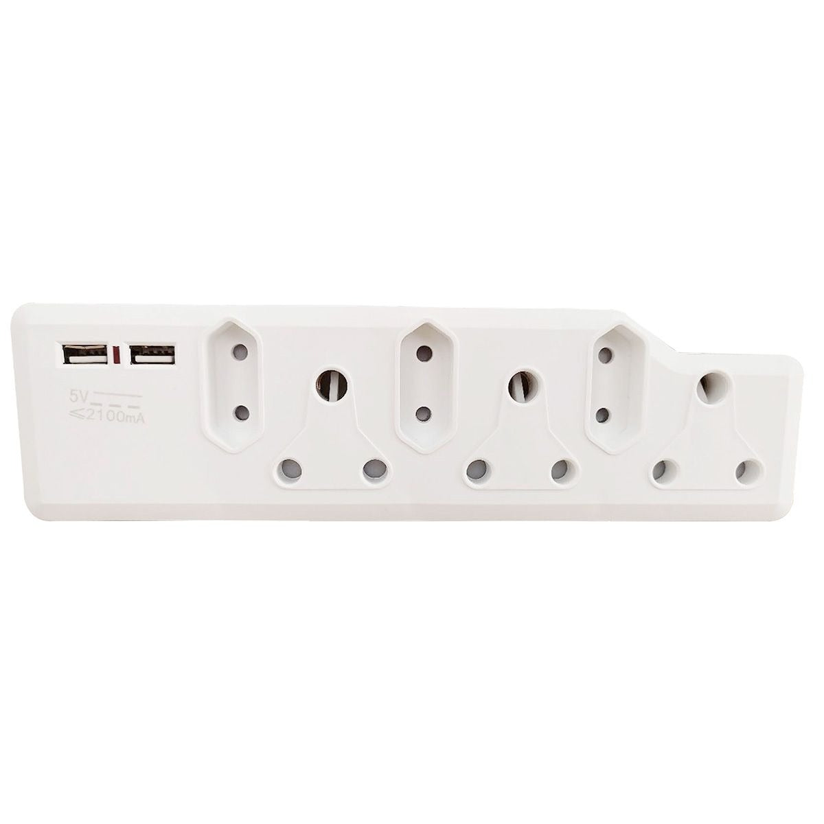 8 Way Multi Plug Power Adaptor with 2 x USB Charger 1A
