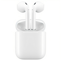 super quality Wireless Earphones Earbuds with Charging Case i12 Pods- whie