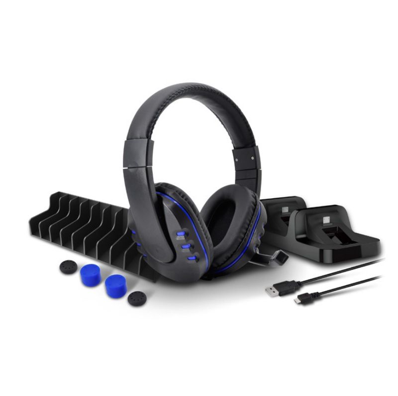 5 in 1 Game Headset Accessories Kit Game Pack for PS4 PC
