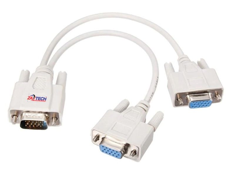 Male To 2 VGA Female Convert