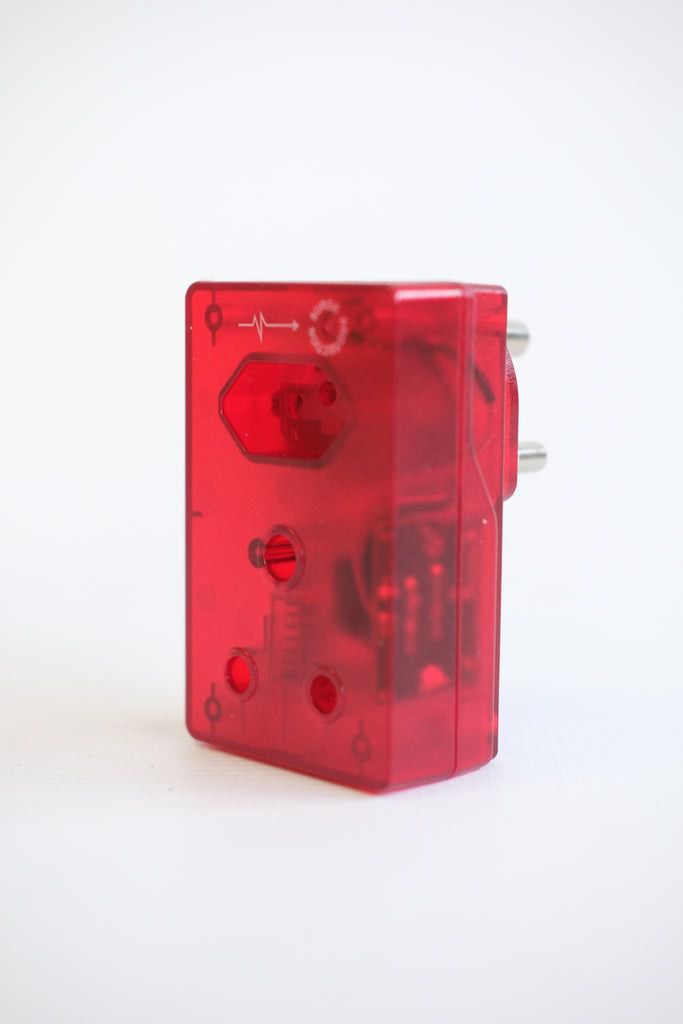 Surge Power Protector Plug 250V/16A Max Load - Red