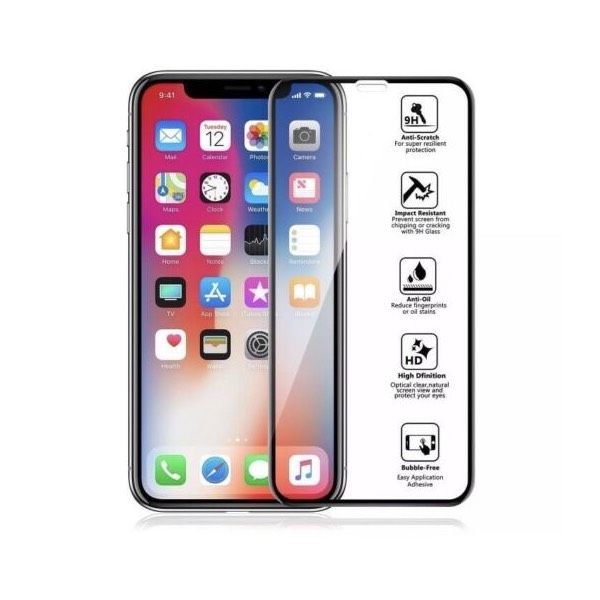 iPhone XS Max Full Protection Tempered Glass Screen Protector