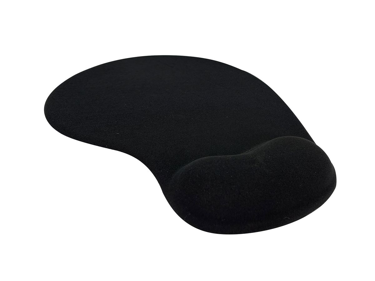 Deluxe Mouse Mat With Gel Wristpad Black