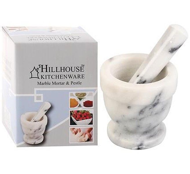 Hillhouse - Mortar And Pestle - Marble