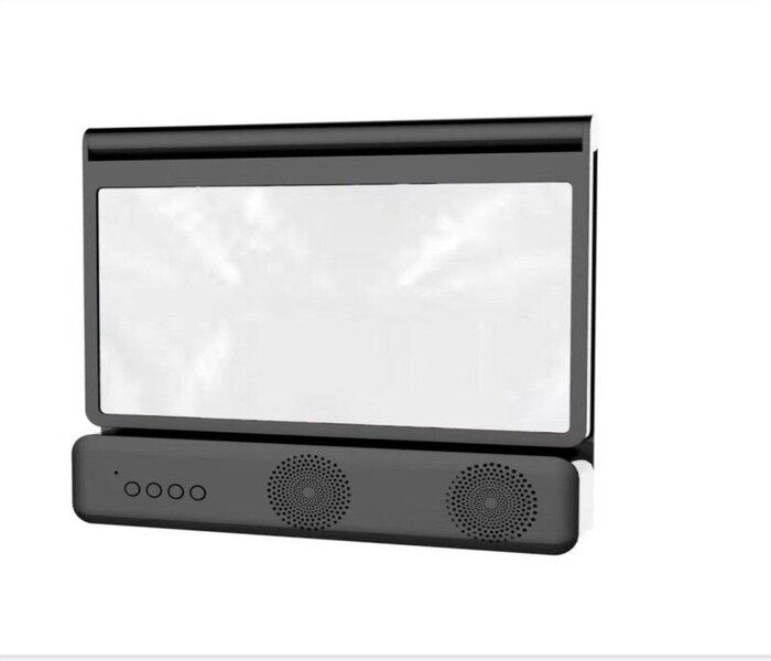 12'' Smartphone Screen Magnifier With Bluetooth Speaker Projector Black