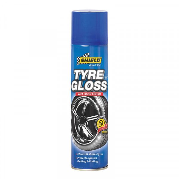 Shield Tyre Gloss Aerosol Tyre Cleaner 400Ml