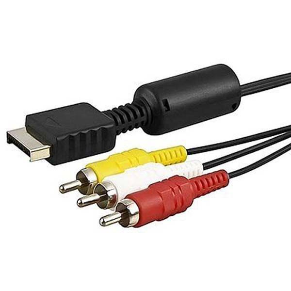 Audio 3-RCA AV Video & Audio Cable for PlayStations 2 & 3 Video