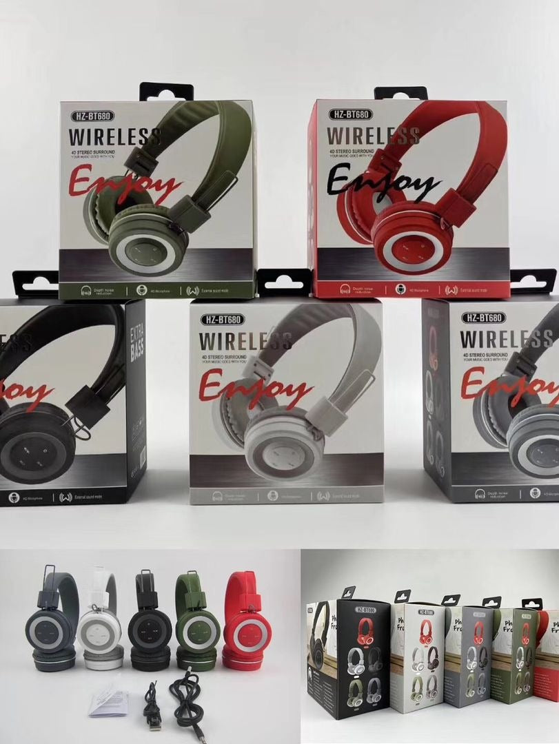 Wireless Bluetooth Headphones HZ-BT680