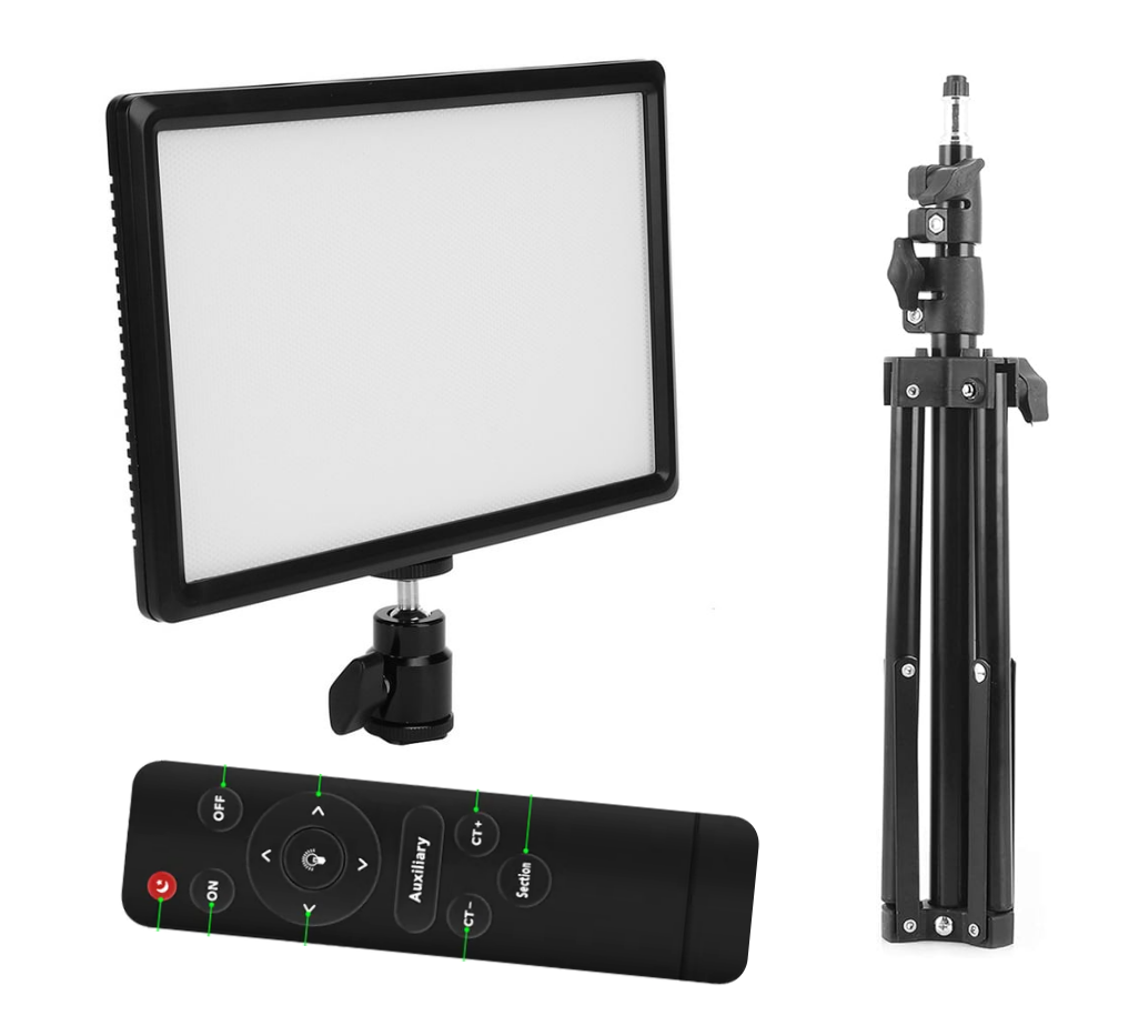 11 Inch Plokama P11 LED Studio Light with Remote Control & Tripod stand