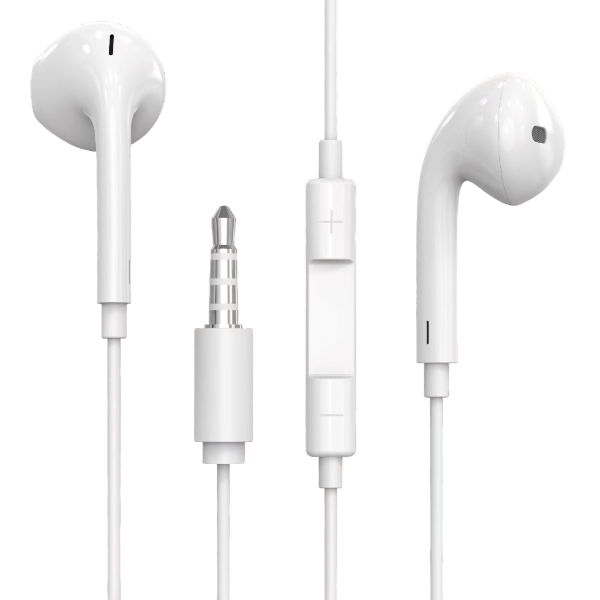 Music Taxi - X597 - Universal Series Wired Earphones With HIFI Sound -White