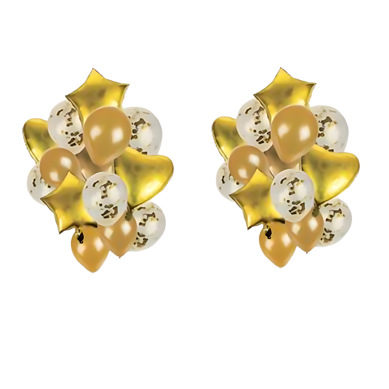 Balloon Bouquet Foil + Latex 14 Pc Per Bouquet - 2 Bouquet