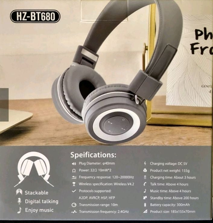 Wireless Bluetooth Headphones HZ-BT680