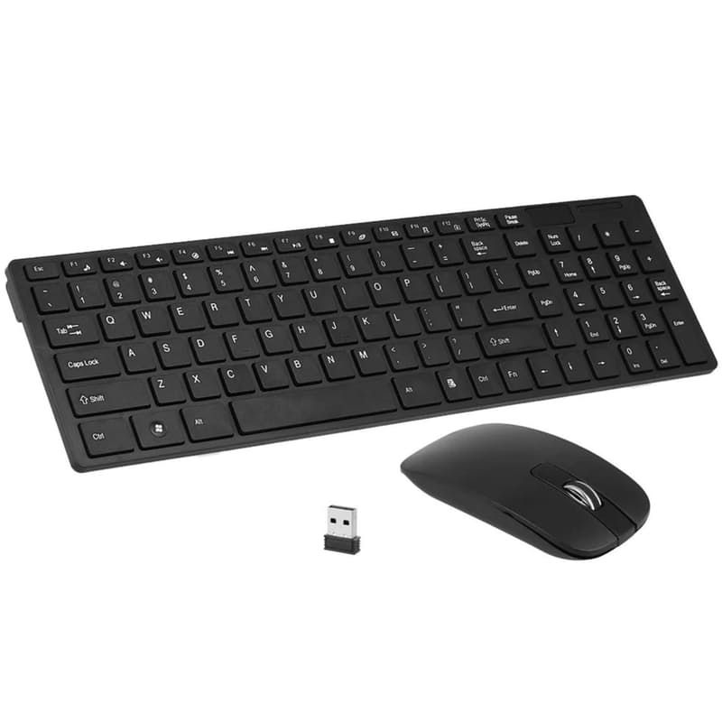 K06 Ultra-thin 2.4g Wireless Keyboard Mouse With silicone Keypad film
