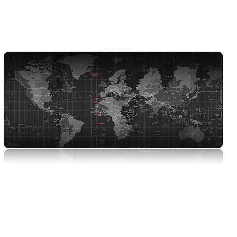 Anti-Slip World Map Gaming Mouse Pad - XL