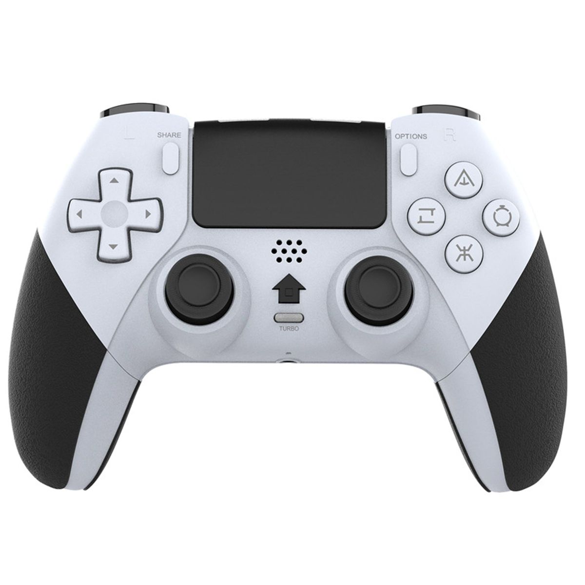 white T29 Bluetooth Wireless Controller for PS4 with Dual Vibration